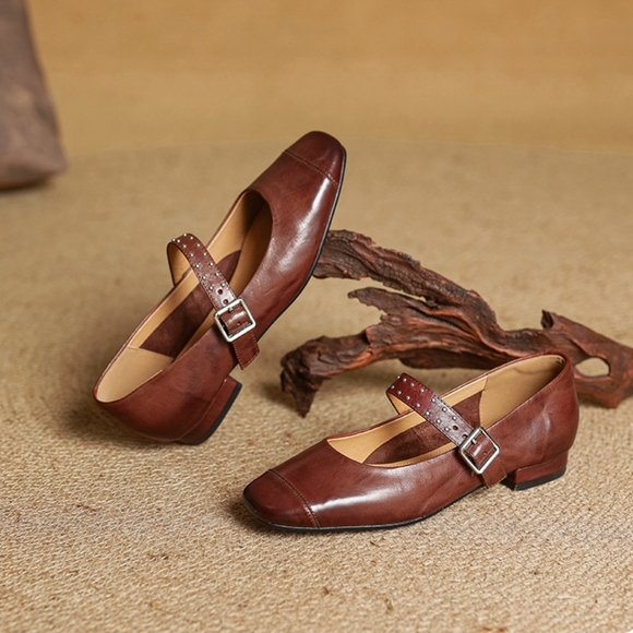 Mary Jane Shoes Women's Size 7.5-8 Chestnut Color. - Picture 9 of 13
